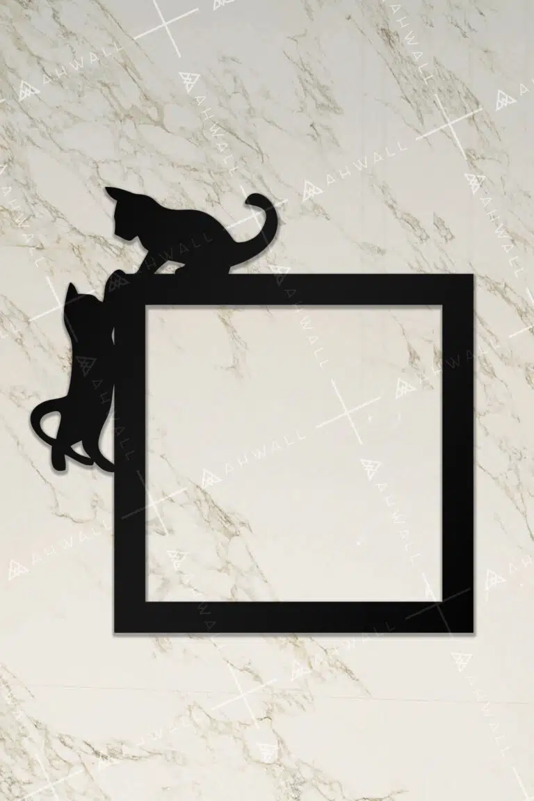 Ahşap Priz Çerçevesi Kedi Temalı - Görsel 2