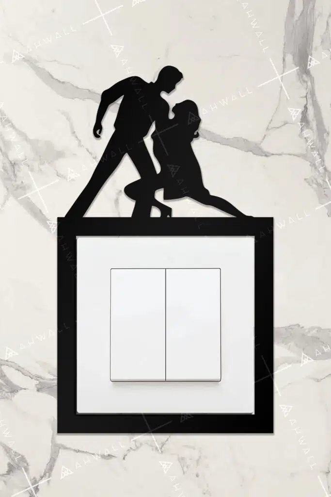 Ahşap Priz Çerçevesi Dans Temalı