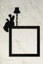 Ahşap Priz Çerçevesi Kadın Temalı - Görsel 2