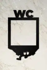 Ahşap Priz Çerçevesi WC, Tuvalet Temalı - Görsel 2