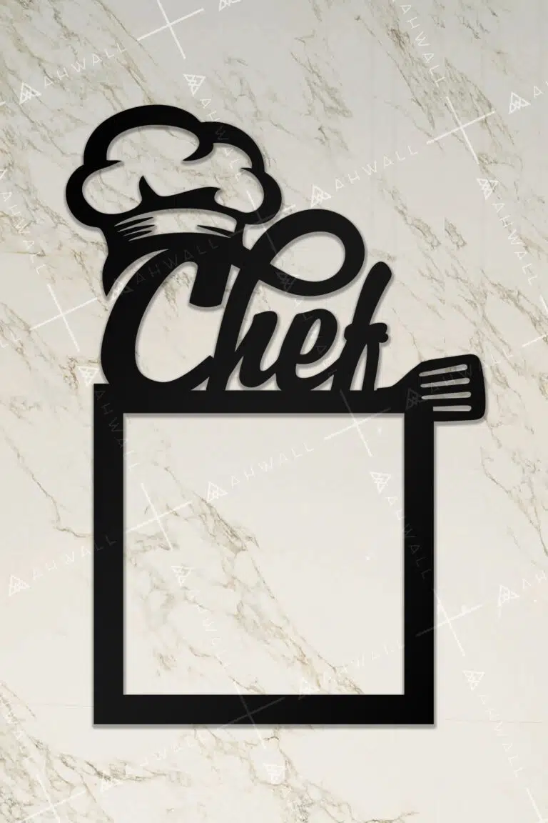 Ahşap Priz Çerçevesi Chef Temalı - Görsel 2