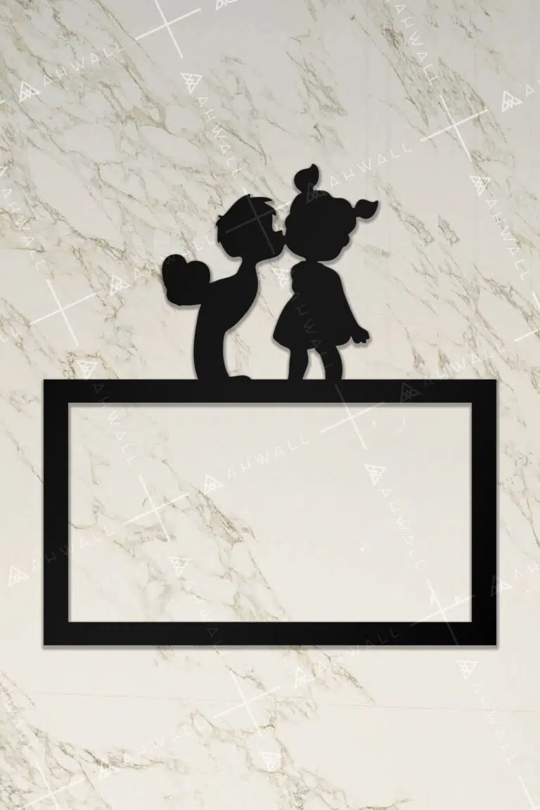 Ahşap İkili Priz Çerçevesi Çocuklar Temalı - Görsel 2