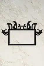 Ahşap İkili Priz Çerçevesi Penguen Temalı - Görsel 2