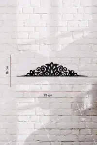 Motif Desenli Ahşap Kapı ve Ayna Üstü Köşe Süsü - Görsel 2