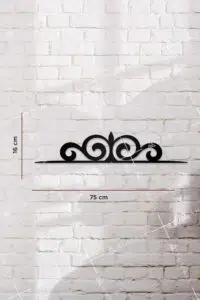 Motif Desenli Ahşap Kapı ve Ayna Üstü Köşe Süsü - Görsel 2