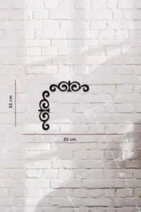 Motif Desenli Ahşap Kapı ve Ayna Üstü Köşe Süsü - Görsel 2