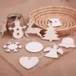 10 Parça Ahşap Yılbaşı Ağacı Süsü Seti