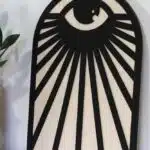 Premium Göz Kemeri Temalı Ahşap MDF Dekoratif Tablo