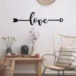 Love Yazılı Dekoratif Ahşap Tablo