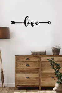 Love Yazılı Dekoratif Ahşap Tablo - Görsel 2