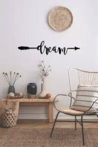 Dream Yazılı Dekoratif Ahşap Tablo - Görsel 2