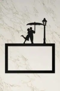 Ahşap İkili Priz Çerçevesi Sevgili Temalı - Görsel 2