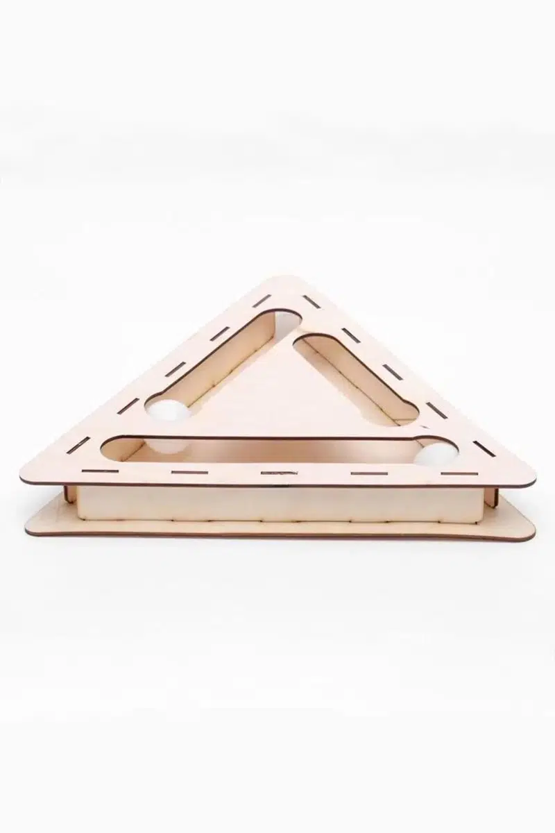 Delikli Kedi Oyuncağı Ahşap MDF - Görsel 2