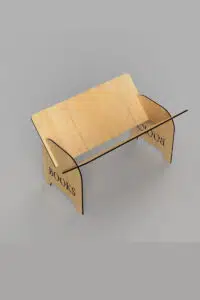 Ahşap MDF Masaüstü Kitaplık & Kitap Organizeri Kitaplık - Görsel 3