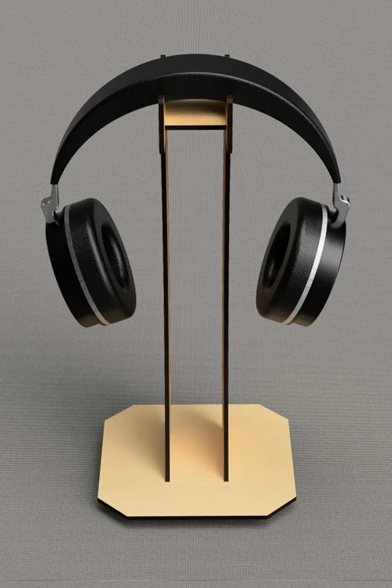 Ahşap MDF Şık Kulaklık Standı - Görsel 3
