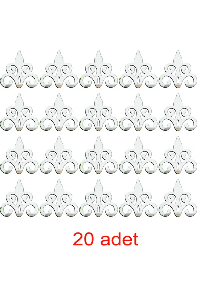 Pleksi Ayna Mobilya Dekor Deseni 20'li Set - Görsel 4