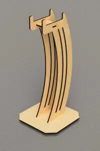 Ahşap MDF Şık Kulaklık Standı - Görsel 4