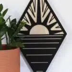 Premium Sahil & Gün Doğumu Temalı Ahşap MDF Dekoratif Tablo
