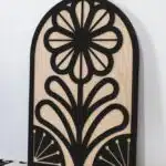 Premium Papatya Çiçek Kemeri Temalı Ahşap MDF Dekoratif Tablo