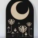 Premium Ay Bahçesi Temalı Ahşap MDF Dekoratif Tablo