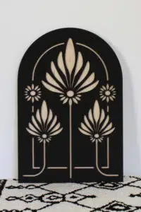 Premium Lotus Çiçeği Temalı Ahşap MDF Dekoratif Tablo - Görsel 2