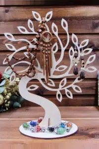 Ağaç Temalı Ahşap MDF Takı Standı