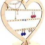 Kalp Temalı Ahşap MDF Takı Standı