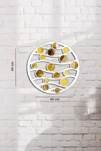 Milano Model Dekoratif Gold Pleksi Kırılmaz Ayna - Görsel 3