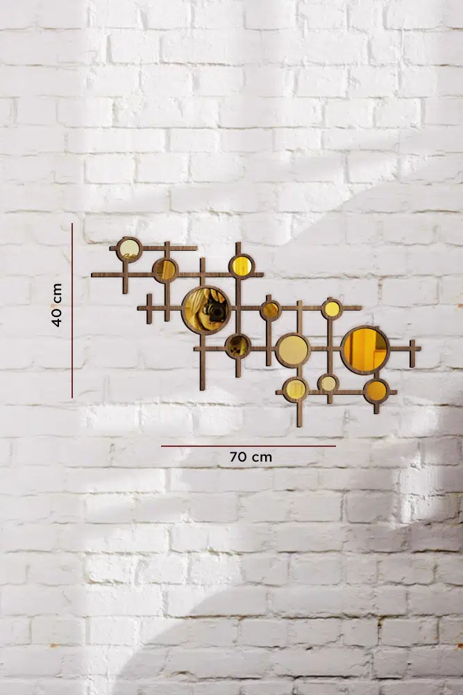 Viva Model Dekoratif Gold Pleksi Kırılmaz Ayna - Görsel 3