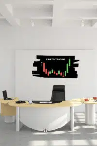 Crypto Trading Premium Ahşap MDF Dekoratif Tablo - Görsel 2