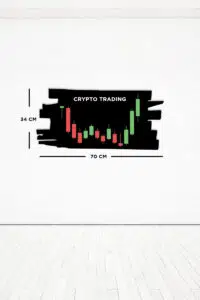 Crypto Trading Premium Ahşap MDF Dekoratif Tablo - Görsel 3