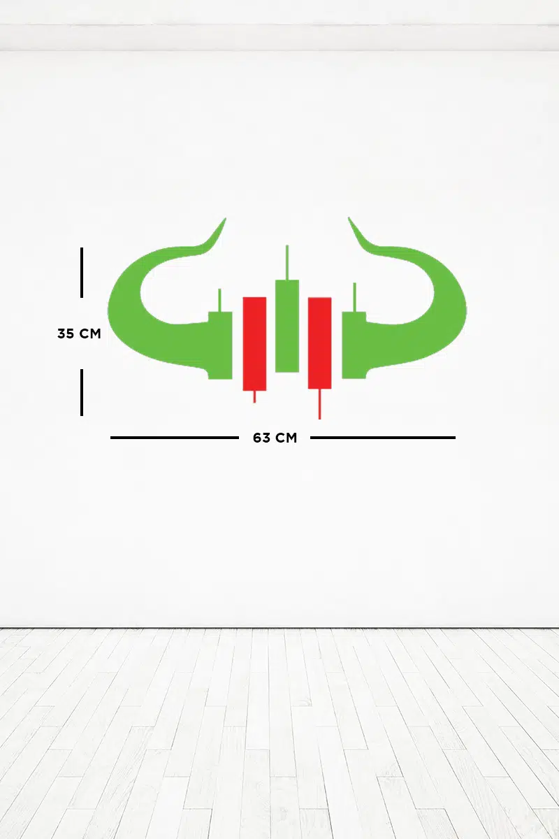 Boğa Crypto Trading Premium Ahşap MDF Dekoratif Tablo - Görsel 3