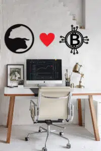 Boğa & Bitcoin Temalı 3 Parça Dekoratif Ahşap Tablo Seti - Görsel 2