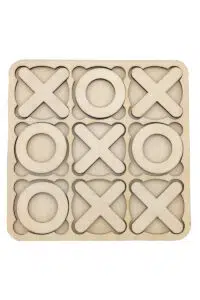 Tic Tac Toe Oyunu Ahşap MDF Xox Oyunu Zeka Geliştirici Oyuncak