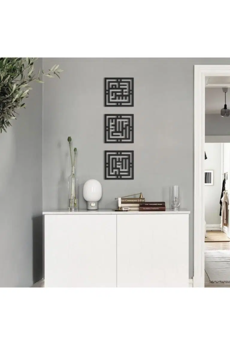 Subhanallah Elhamdülillah Allahuekber Tablosu Ahşap Dekoratif Tablo - Görsel 2