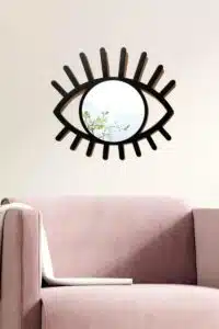 Siyah Göz Ayna Duvar Aksesuarı
