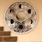 Premium Ay Evresi Temalı Duvar Aynası Pleksi Ayna