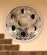 Premium Ay Evresi Temalı Duvar Aynası Pleksi Ayna