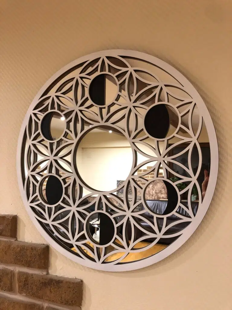 Premium Ay Evresi Temalı Duvar Aynası Pleksi Ayna - Görsel 4