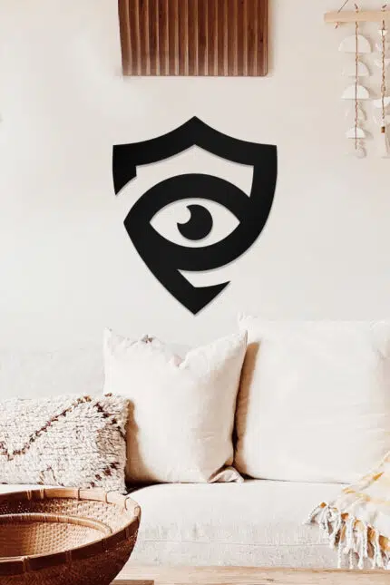 Bilişim Gizlilik Temalı Dekoratif Ahşap Tablo