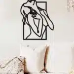 Kadın Temalı Dekoratif Ahşap Tablo