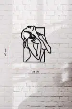 Kadın Temalı Dekoratif Ahşap Tablo - Görsel 3