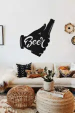 Beer Temalı Dekoratif Ahşap Tablo - Görsel 2