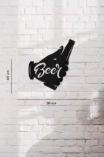 Beer Temalı Dekoratif Ahşap Tablo - Görsel 3