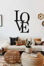 Love Temalı Dekoratif Ahşap Tablo - Görsel 2