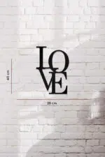 Love Temalı Dekoratif Ahşap Tablo - Görsel 3