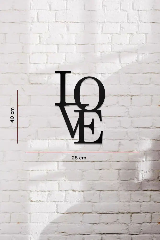 Love Temalı Dekoratif Ahşap Tablo - Görsel 3