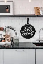 Let's Cook Temalı Dekoratif Ahşap Tablo