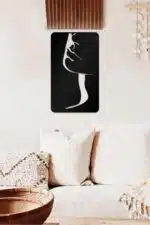 Kadın Temalı Dekoratif Ahşap Tablo