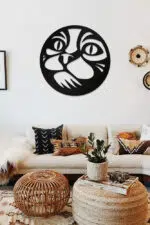 Kedi Temalı Dekoratif Ahşap Tablo - Görsel 2